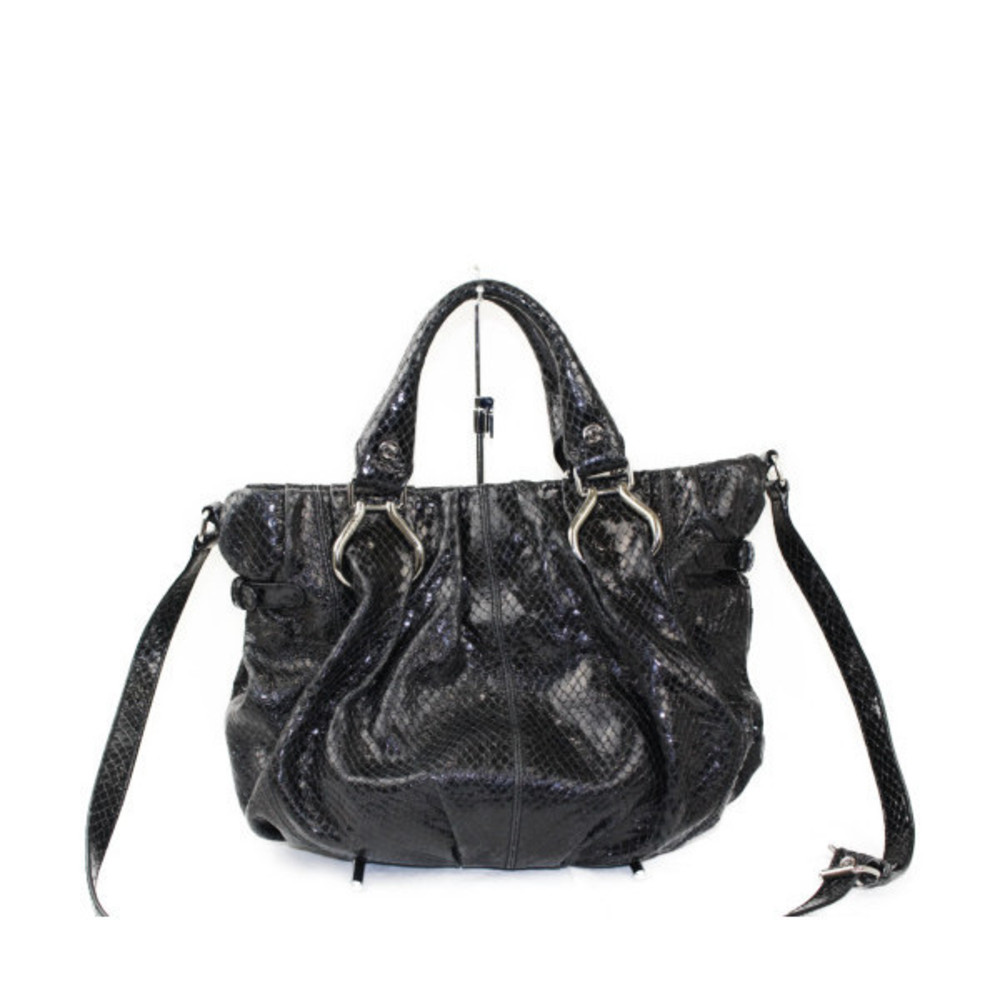 Celine Pillow Small Python Embossed Black - image 2
